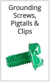 Ground Screws 10-32 Thread, Grounding Pigtails and Grounding Clips