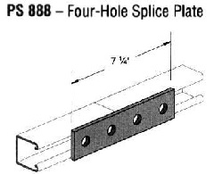 Flat Splice Plates for Strut