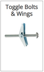 Toggle Bolts, Molly Bolts, Hollow Wall Anchors